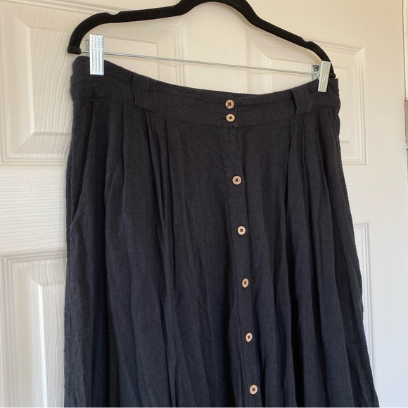 NWOT Free People Black This That Skirt - Picture 6 of 16